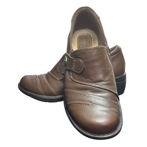 Earth Origins GALEN Women's 8 M Brown Leather Comfort Shoes